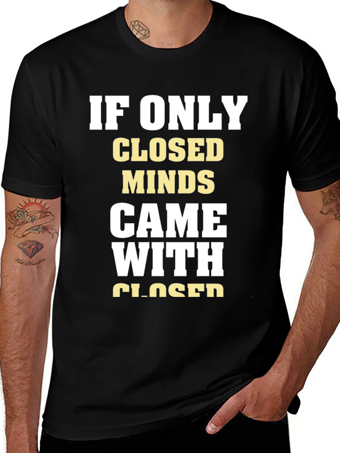 Closed Minds Graphic Tee - Black