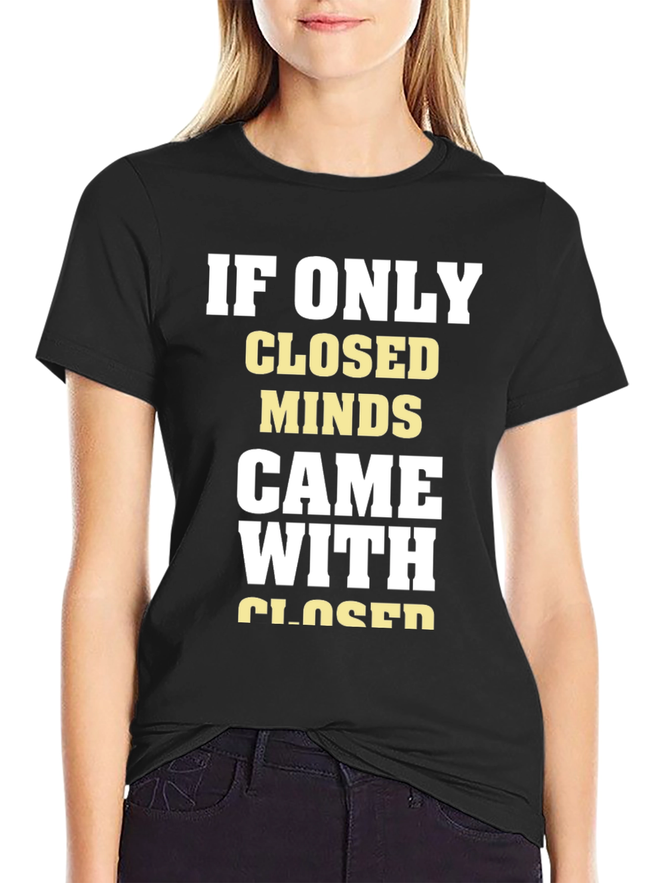 Closed Minds Graphic Tee - Black
