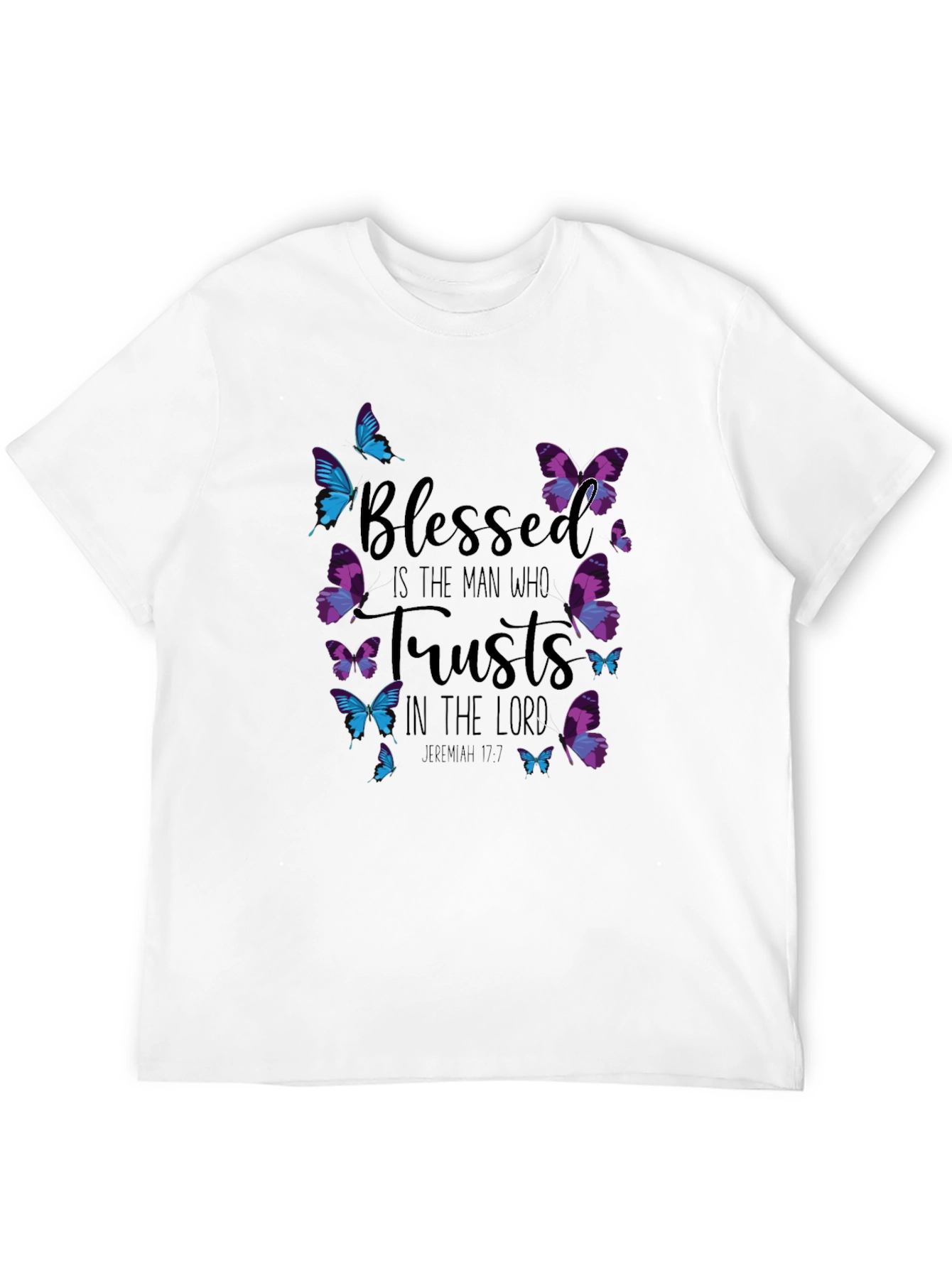 Blessed Man Butterfly T-Shirt