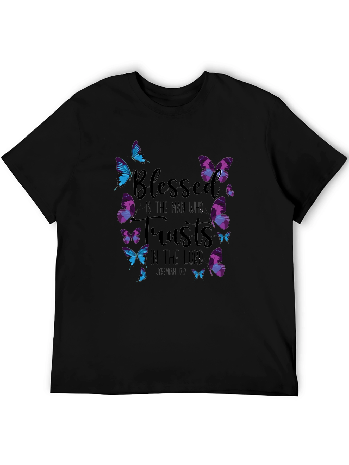 Blessed Man Butterfly T-Shirt