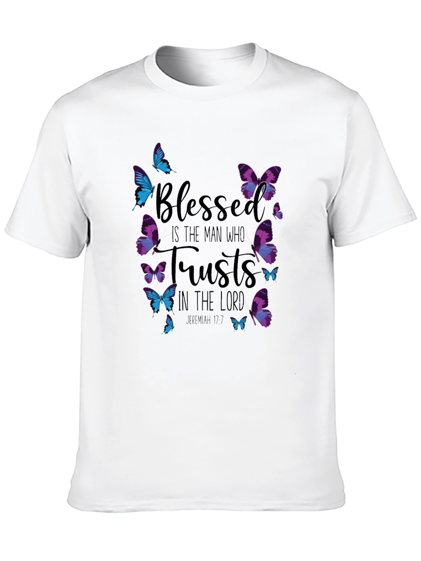 Blessed Man Butterfly T-Shirt