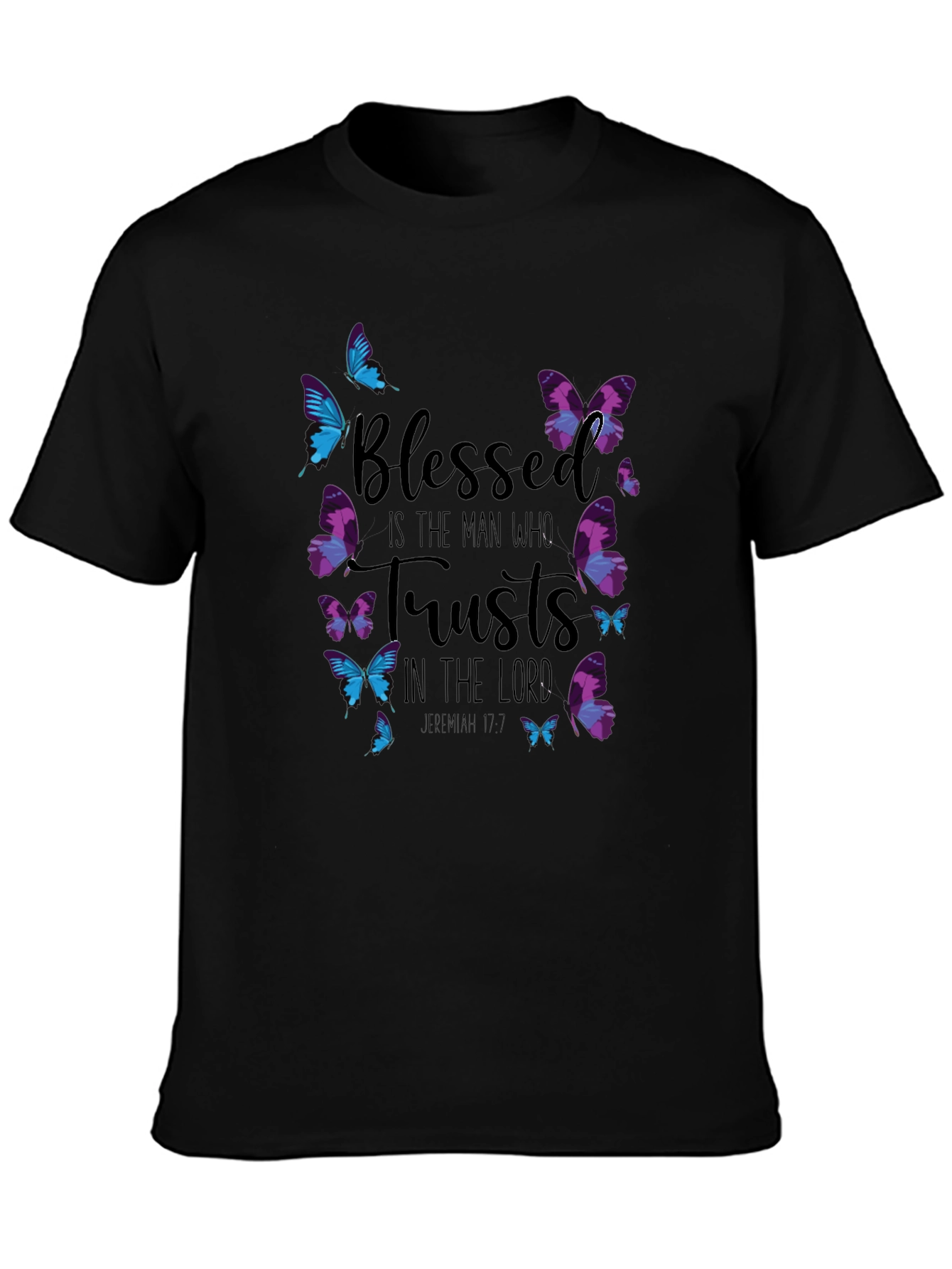 Blessed Man Butterfly T-Shirt