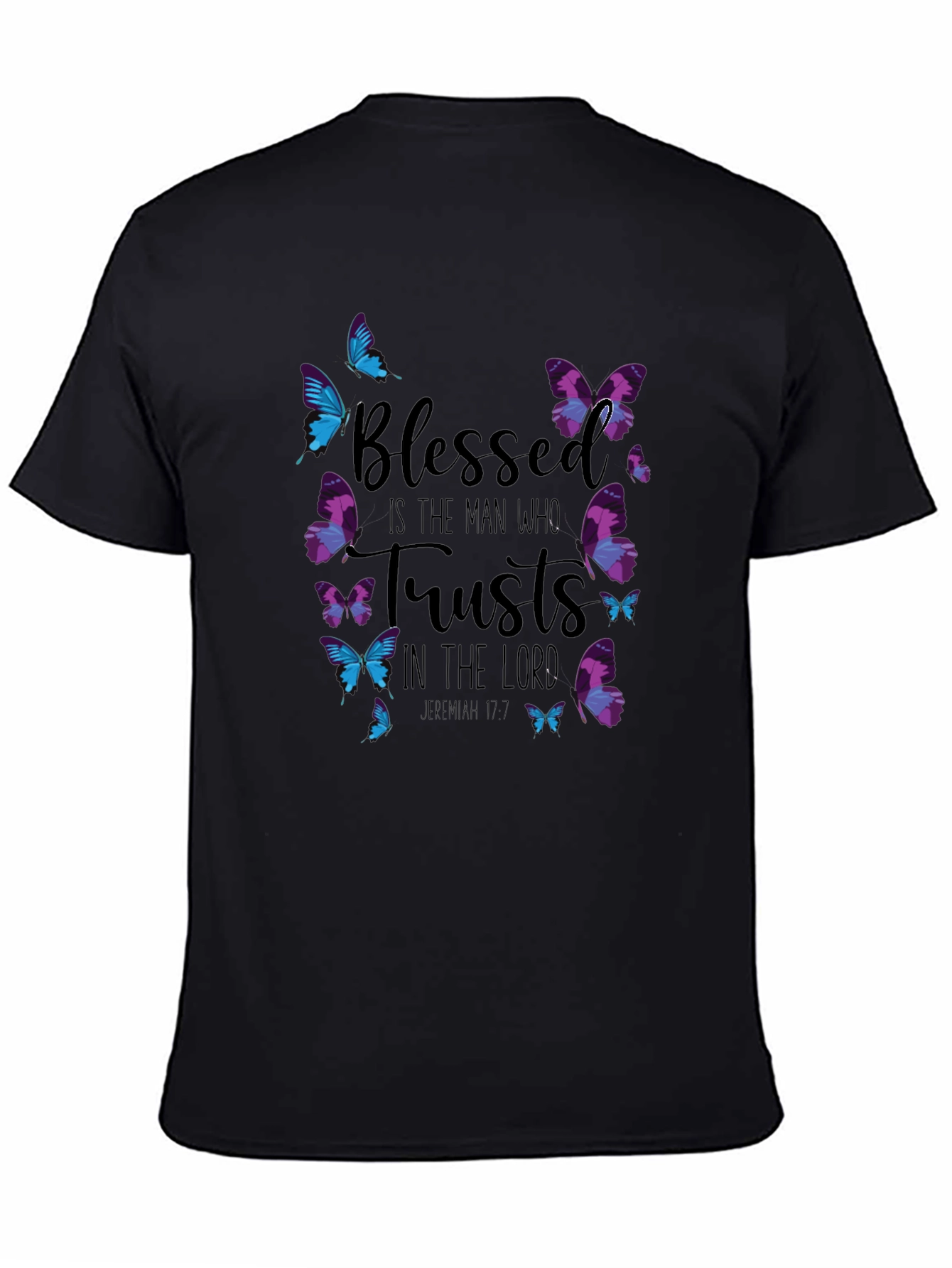Blessed Man Butterfly T-Shirt