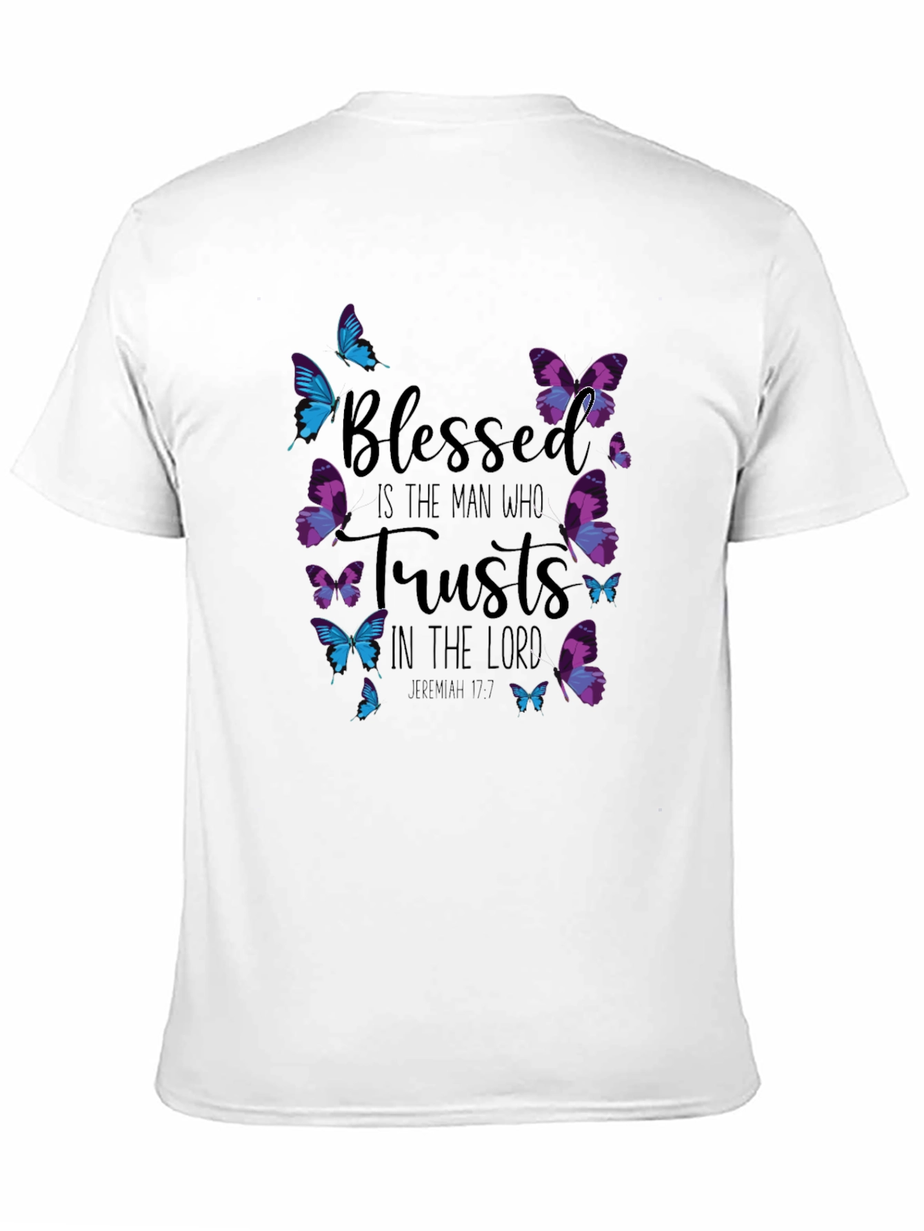 Blessed Man Butterfly T-Shirt