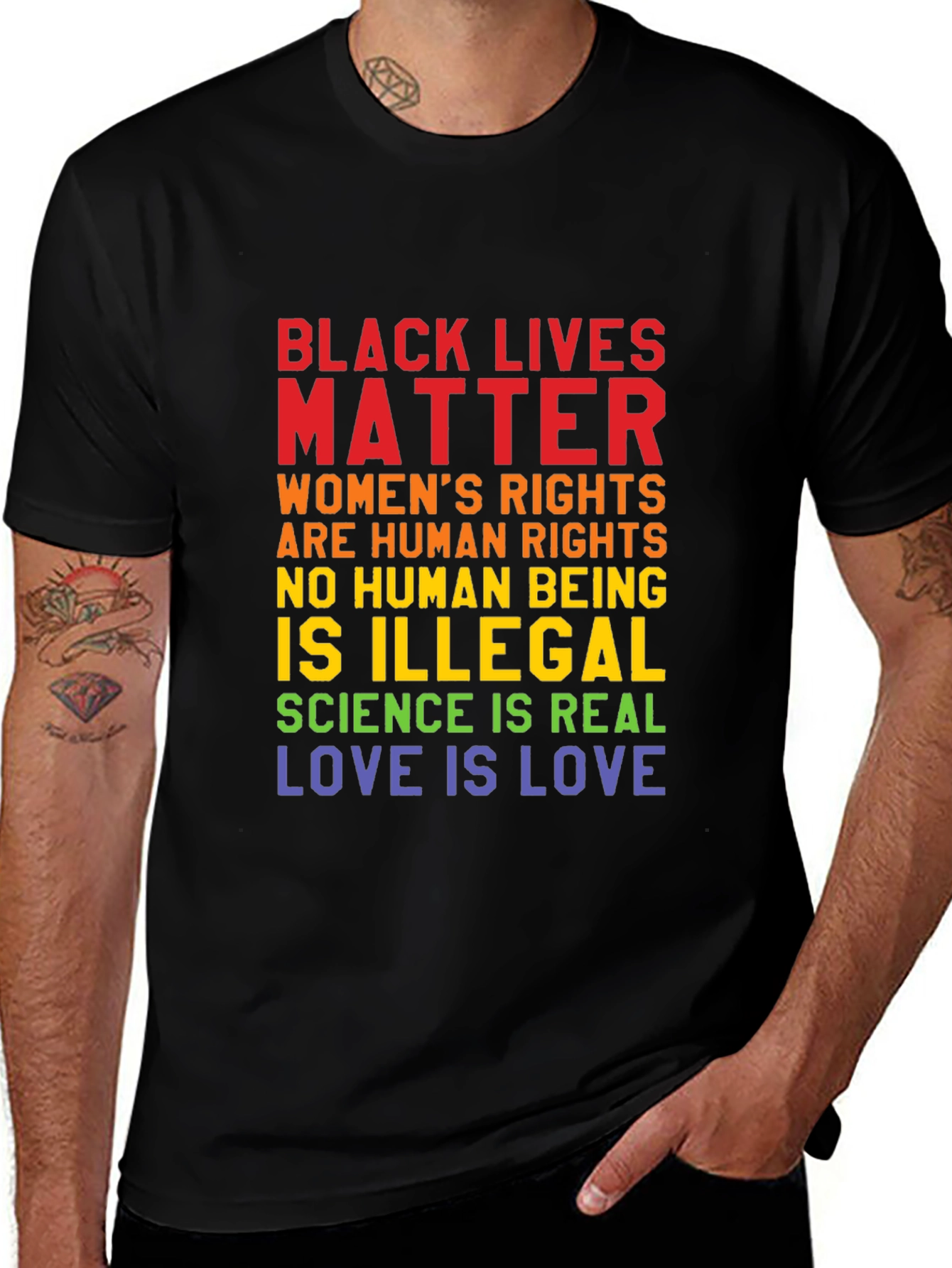 Black Lives Matter Womens Rights Equality T-Shirt