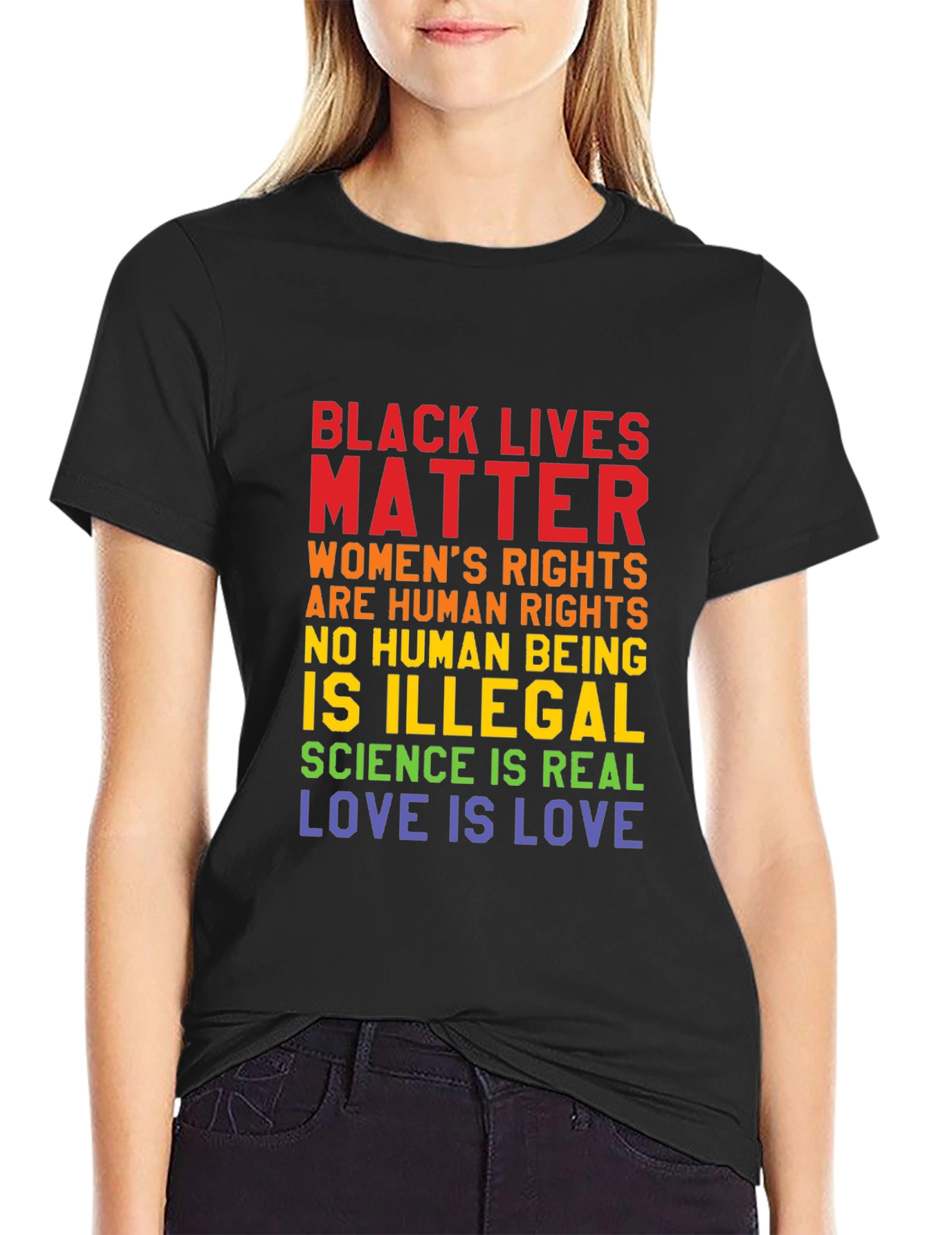 Black Lives Matter Womens Rights Equality T-Shirt