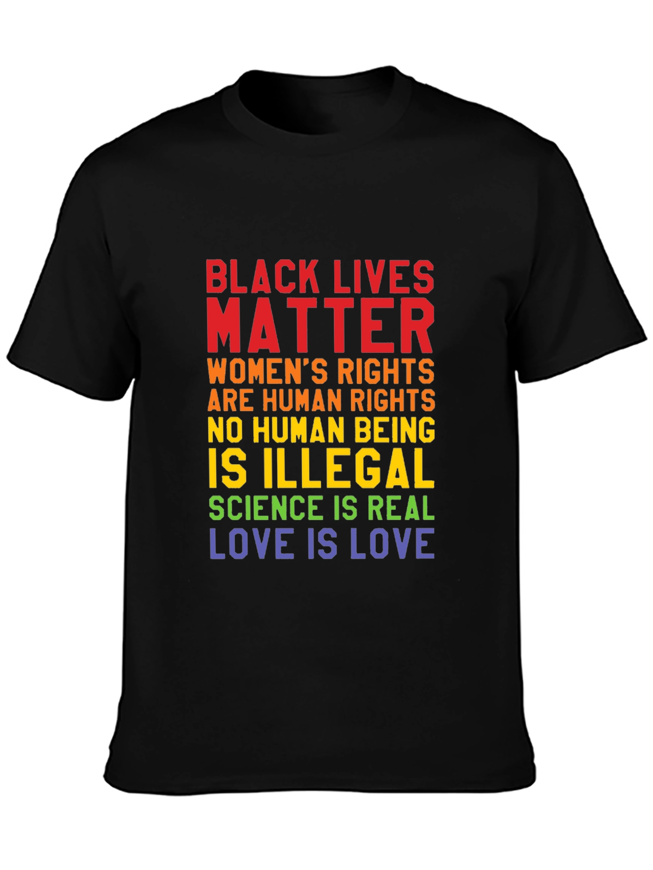 Black Lives Matter Womens Rights Equality T-Shirt