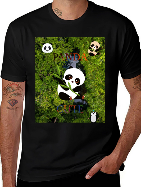 Cute Panda Graphic T-Shirt - Unique Design