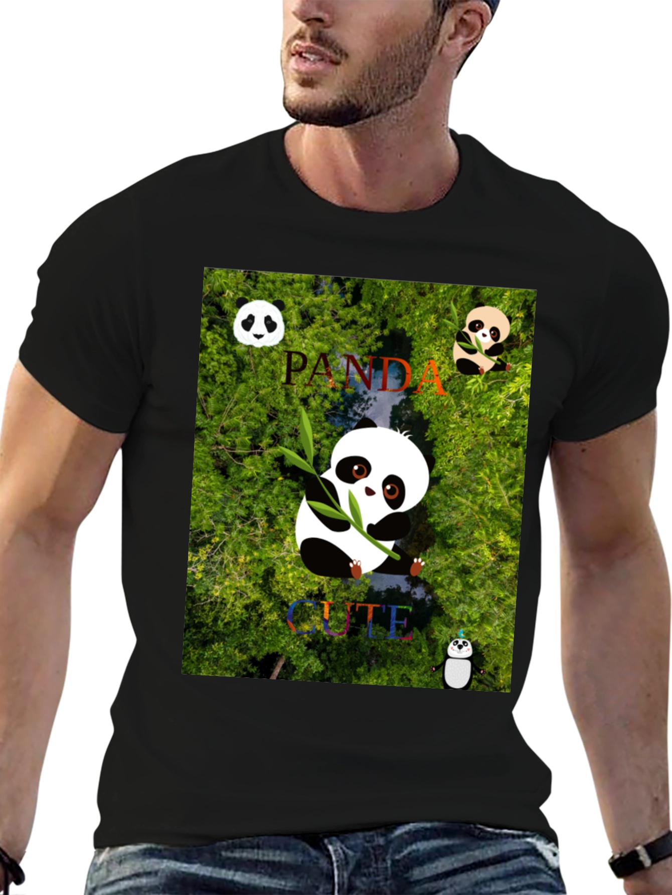 Cute Panda Graphic T-Shirt - Unique Design