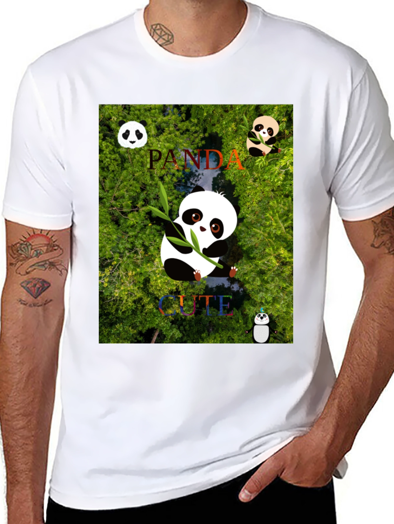 Cute Panda Graphic T-Shirt - Unique Design