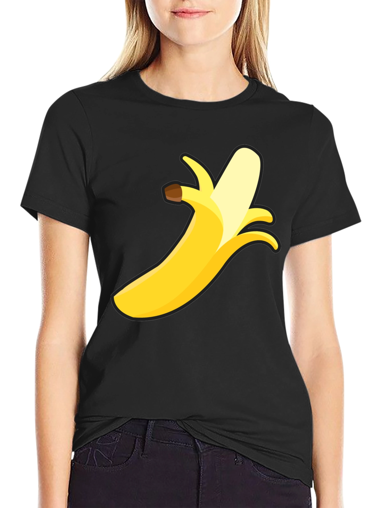 Banana Graphic Black T-Shirt - Fun & Quirky