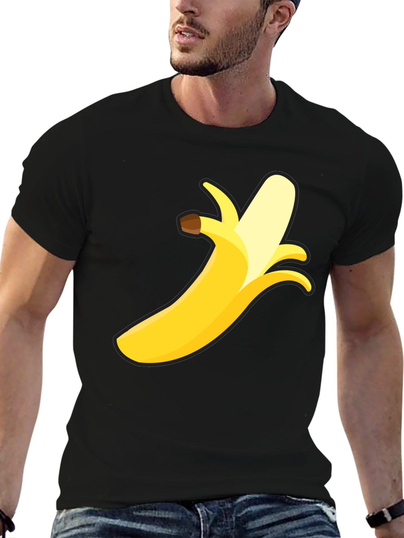 Banana Graphic Black T-Shirt - Fun & Quirky
