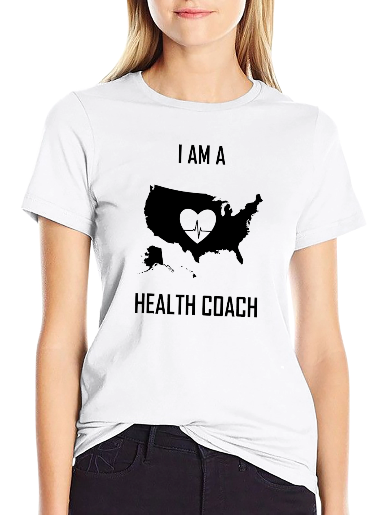 I Am A Health Coach USA Graphic T-Shirt