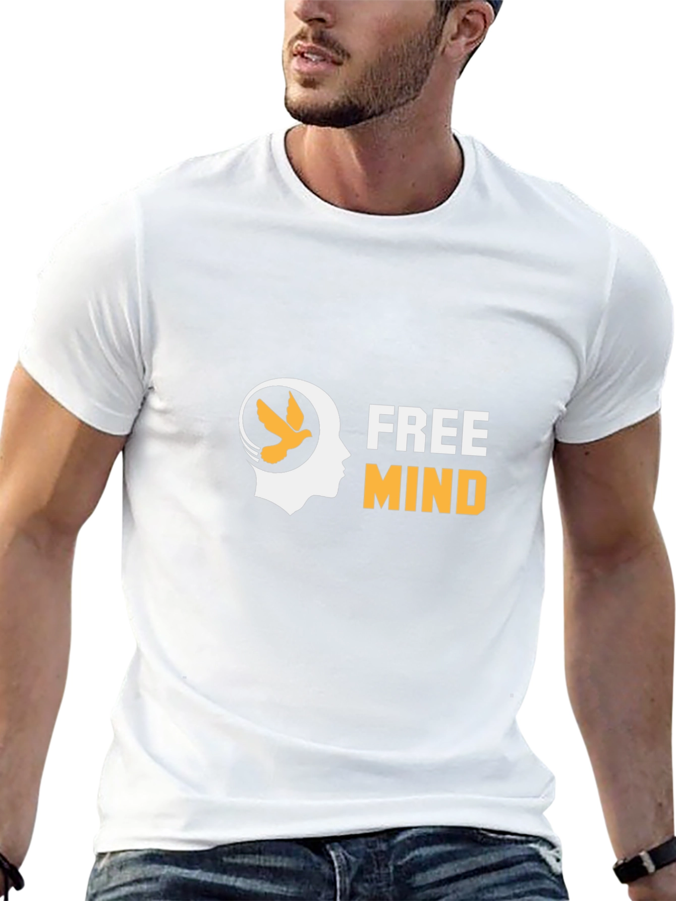 Free Mind Graphic Tee - Stylish Cotton Comfort