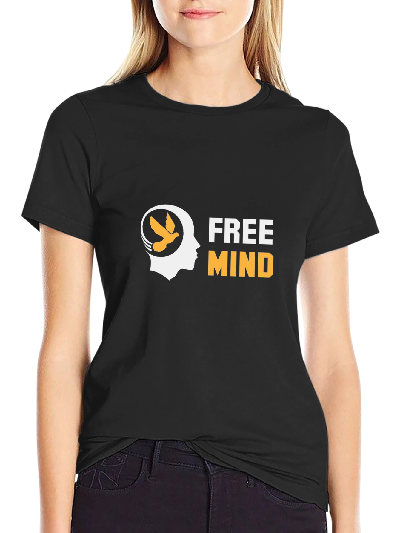 Free Mind Graphic Tee - Stylish Cotton Comfort