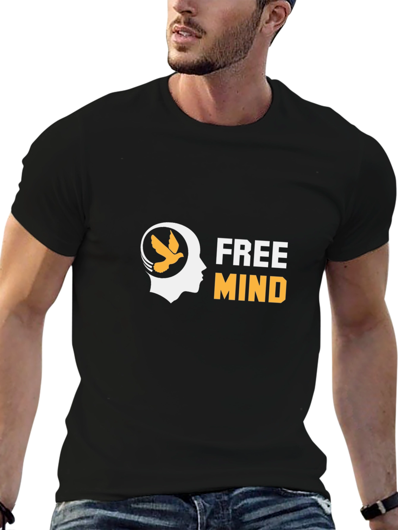 Free Mind Graphic Tee - Stylish Cotton Comfort