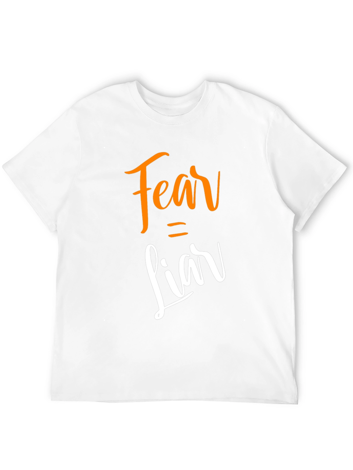 Fear Equals Liar Graphic Tee - Stylish Slogan T-Shirt