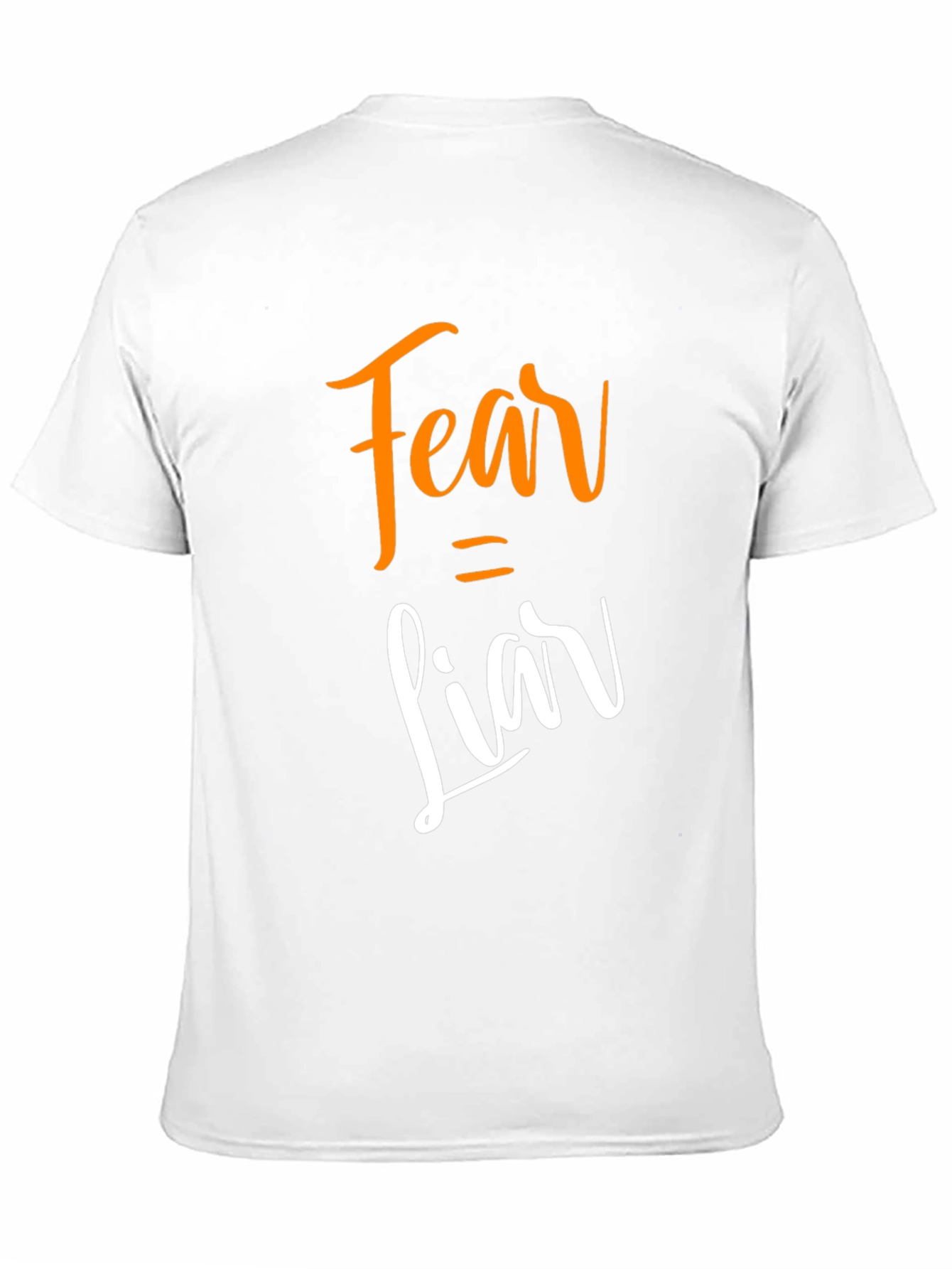 Fear Equals Liar Graphic Tee - Stylish Slogan T-Shirt