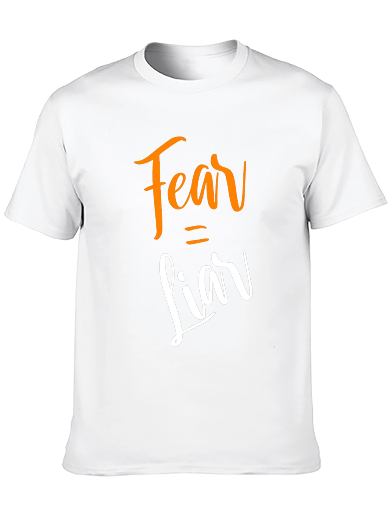 Fear Equals Liar Graphic Tee - Stylish Slogan T-Shirt