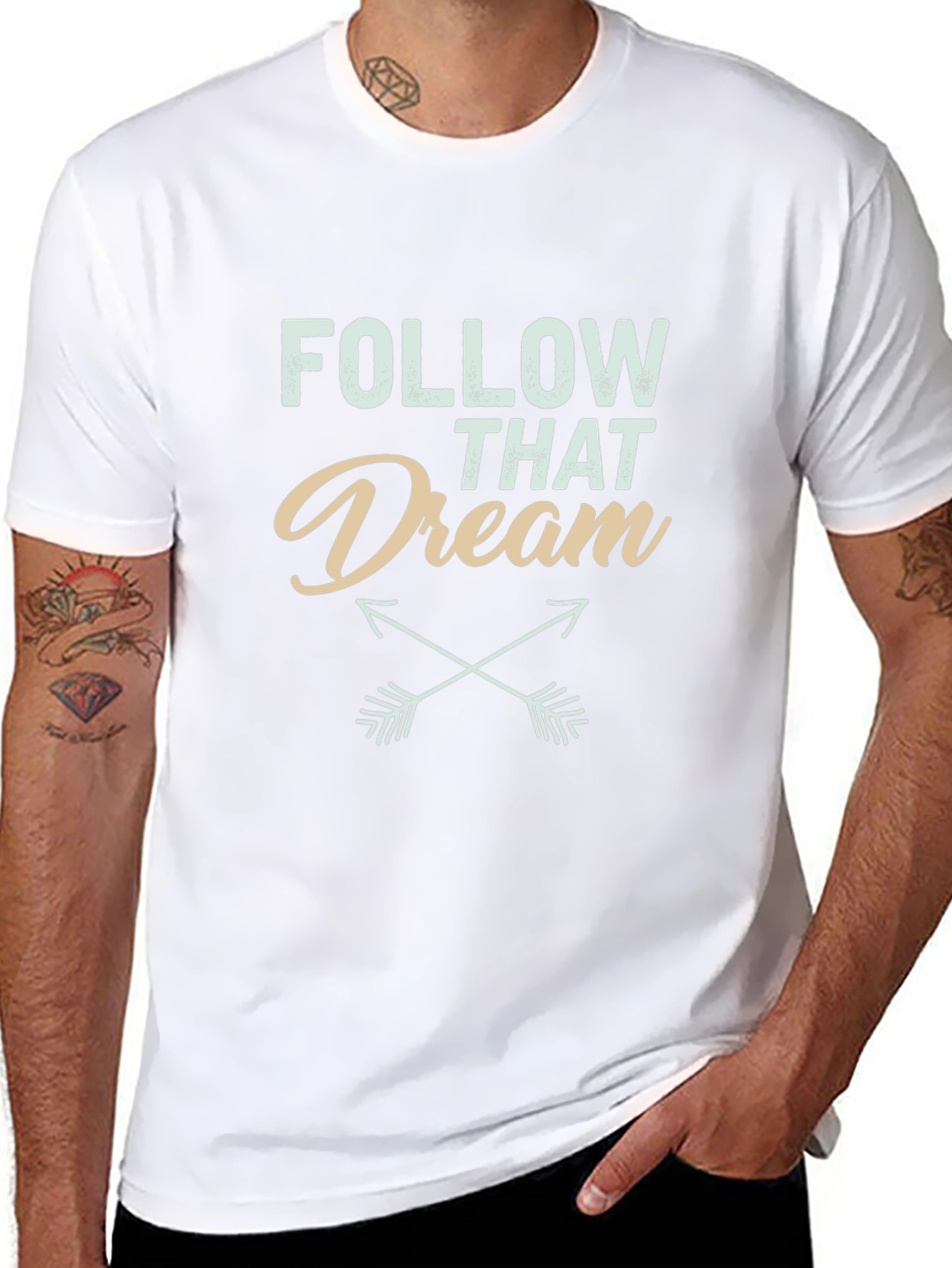Follow That Dream Black Graphic Tee