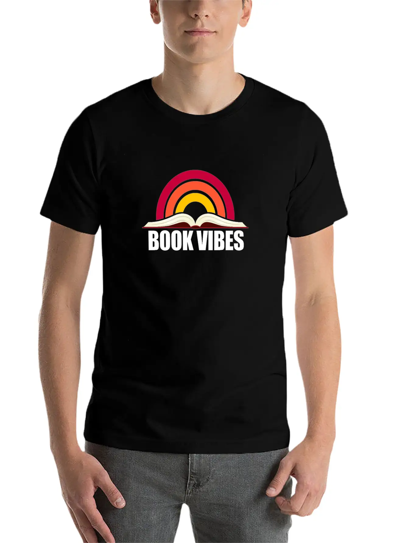 Book Vibes, Reading Unisex Casual T-Shirt – Clean Design For Daily Comfort