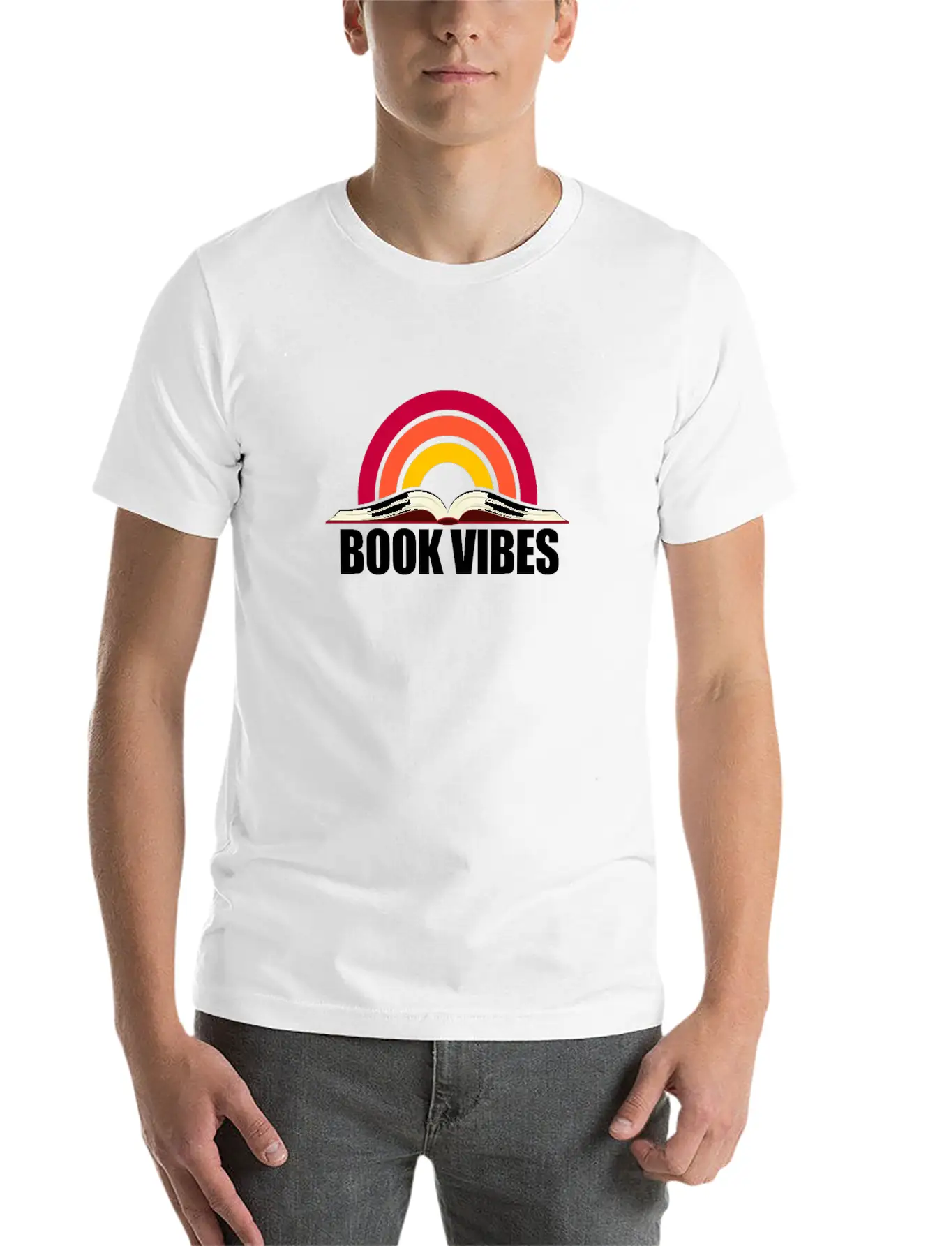 Book Vibes, Reading Unisex Casual T-Shirt – Clean Design For Daily Comfort
