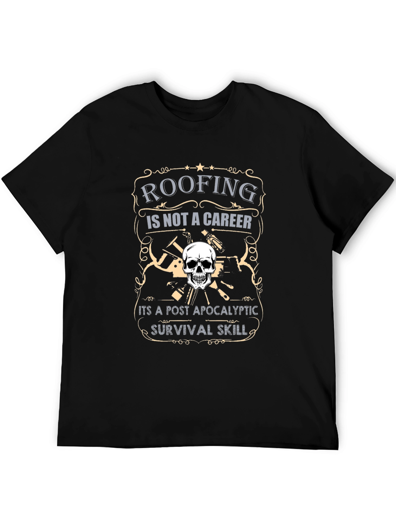 Roofing Survival Skill Graphic T-Shirt