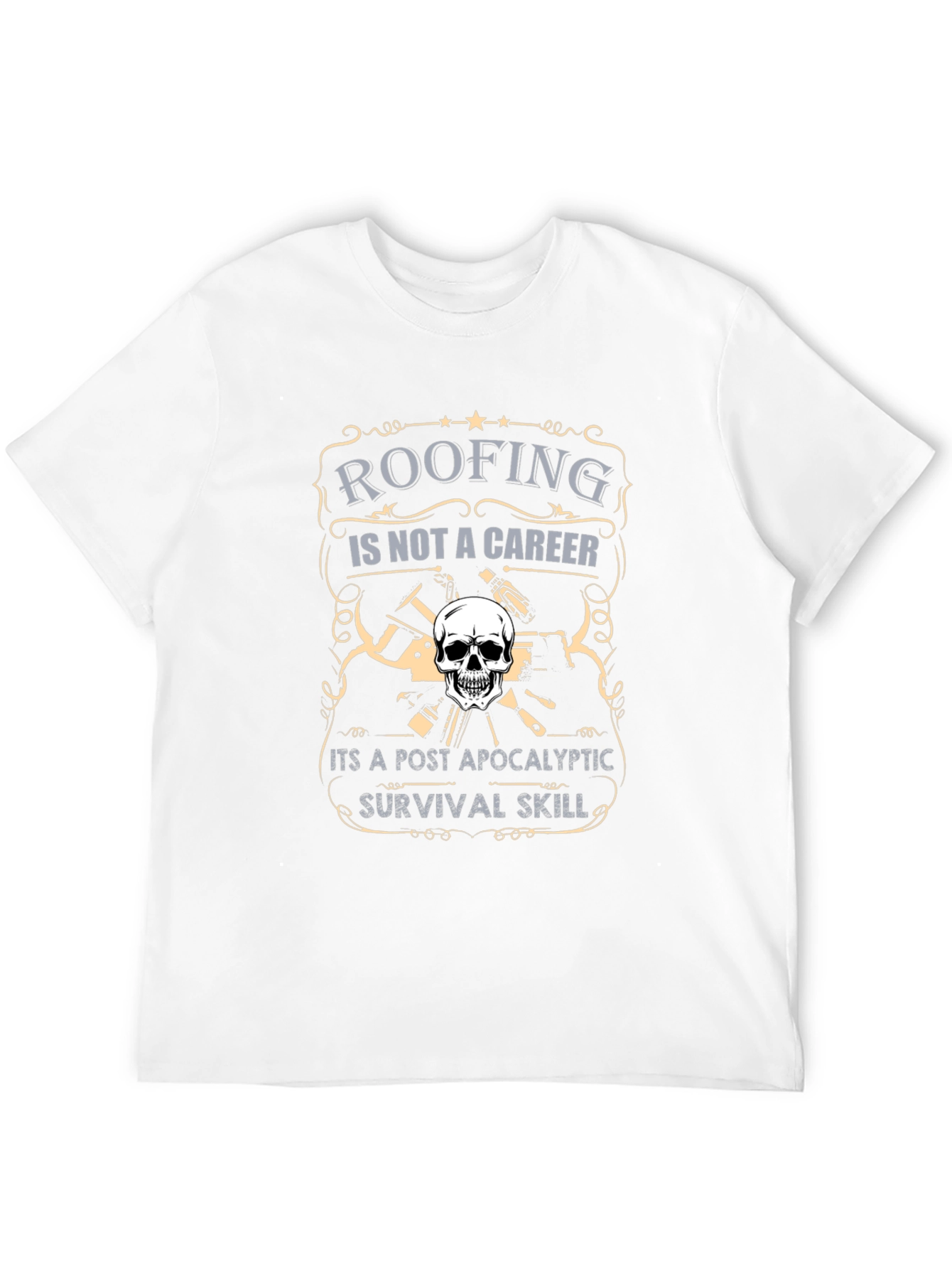 Roofing Survival Skill Graphic T-Shirt