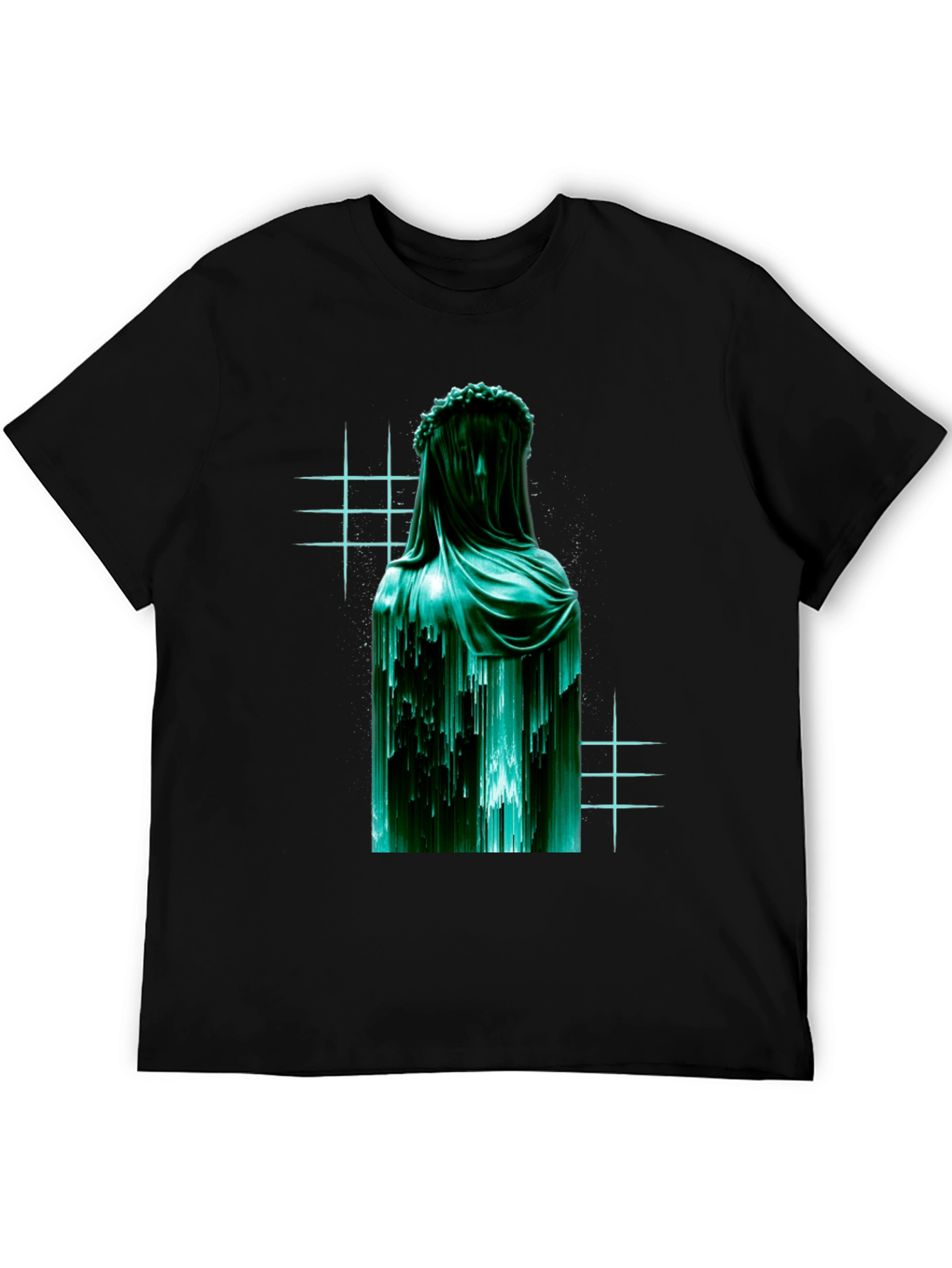 Veiled Statue Graphic T-Shirt - Modern Art Tee