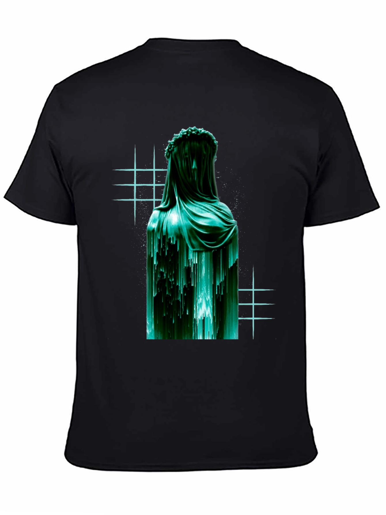 Veiled Statue Graphic T-Shirt - Modern Art Tee
