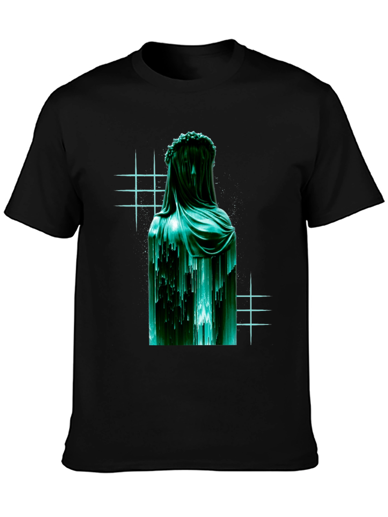 Veiled Statue Graphic T-Shirt - Modern Art Tee