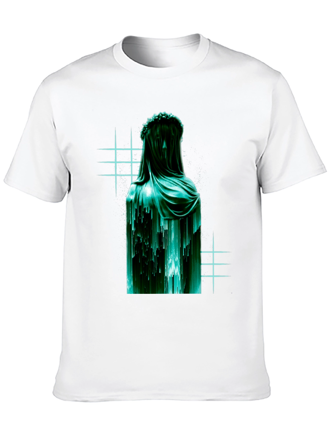 Veiled Statue Graphic T-Shirt - Modern Art Tee