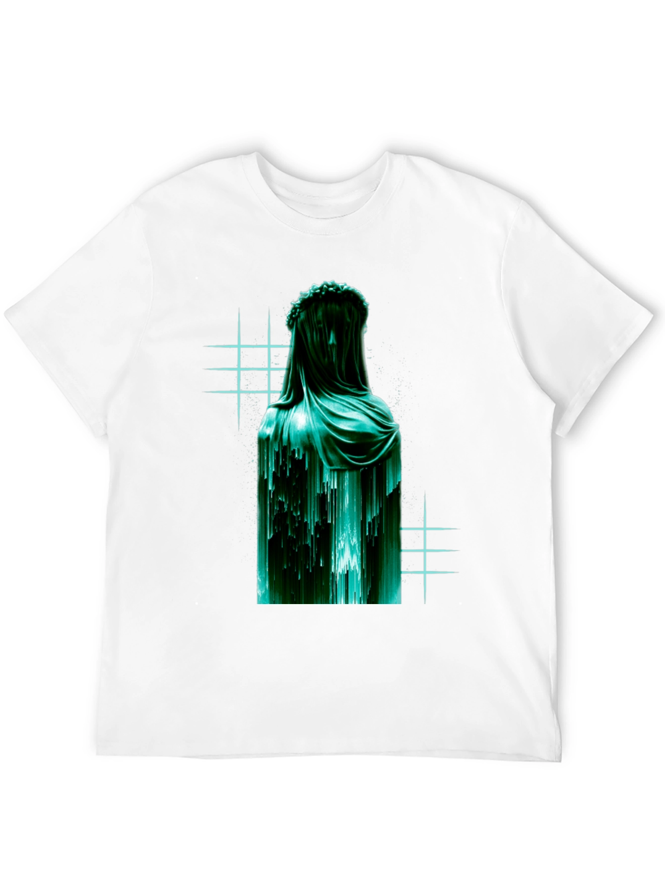 Veiled Statue Graphic T-Shirt - Modern Art Tee