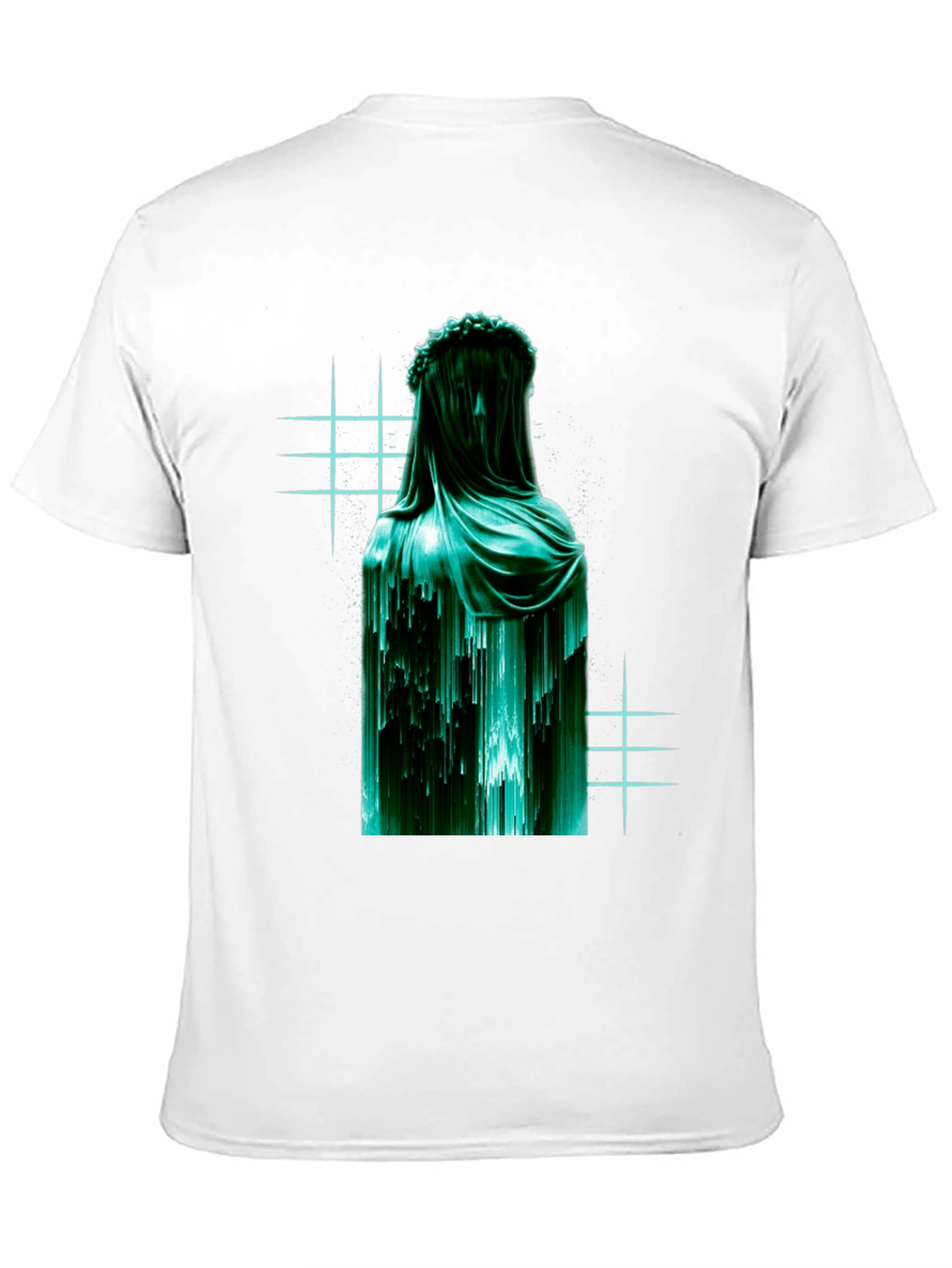 Veiled Statue Graphic T-Shirt - Modern Art Tee