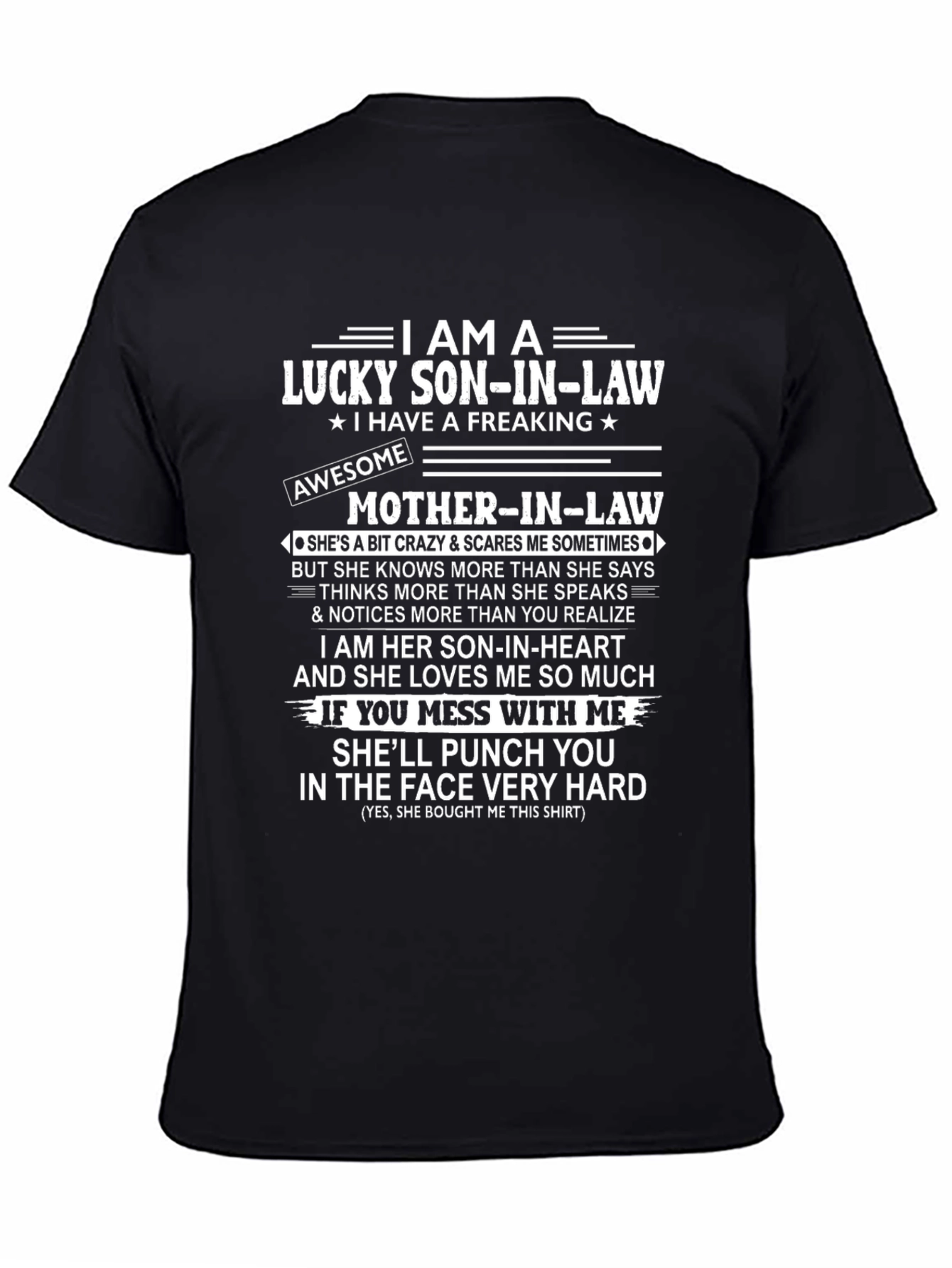 Lucky Son-In-Law Novelty Graphic T-Shirt