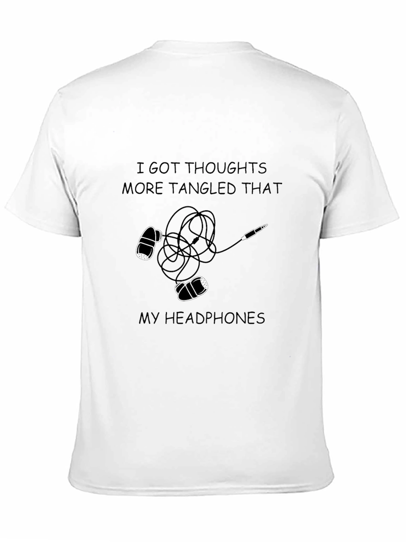 Tangled Thoughts Black Graphic Tee