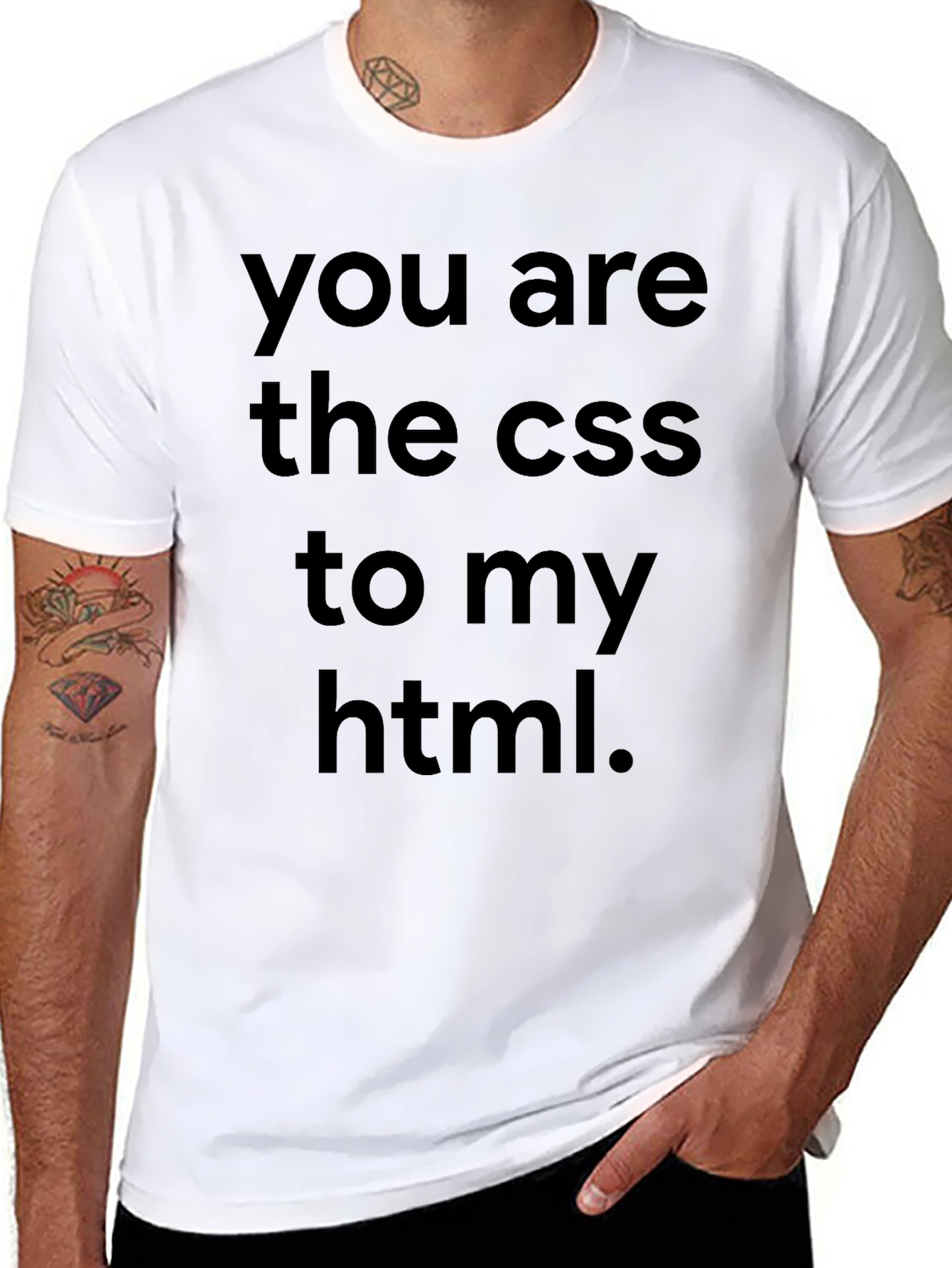 You Are The CSS To My HTML Black T-Shirt