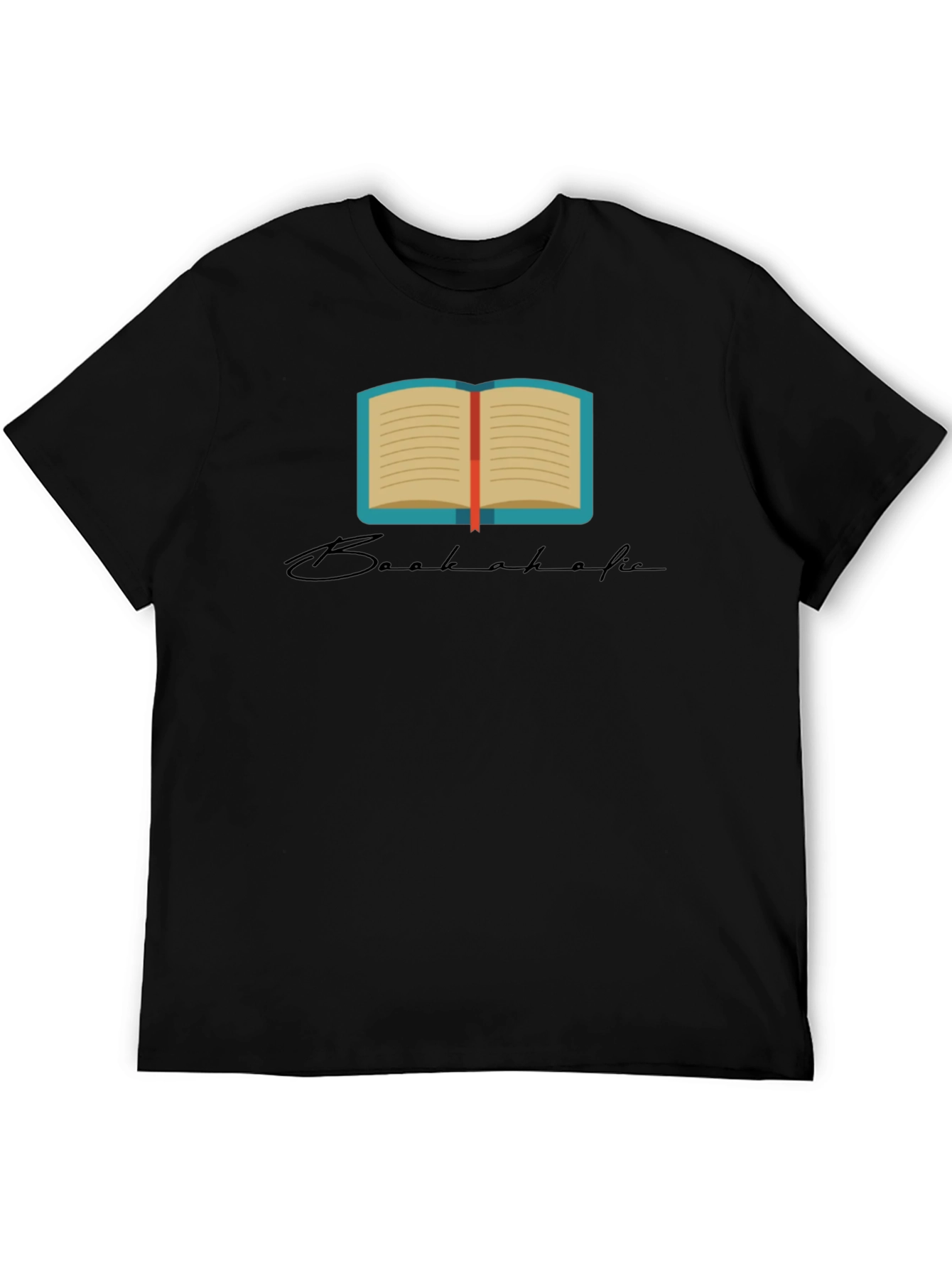Bookaholic Black T-Shirt - Read On!
