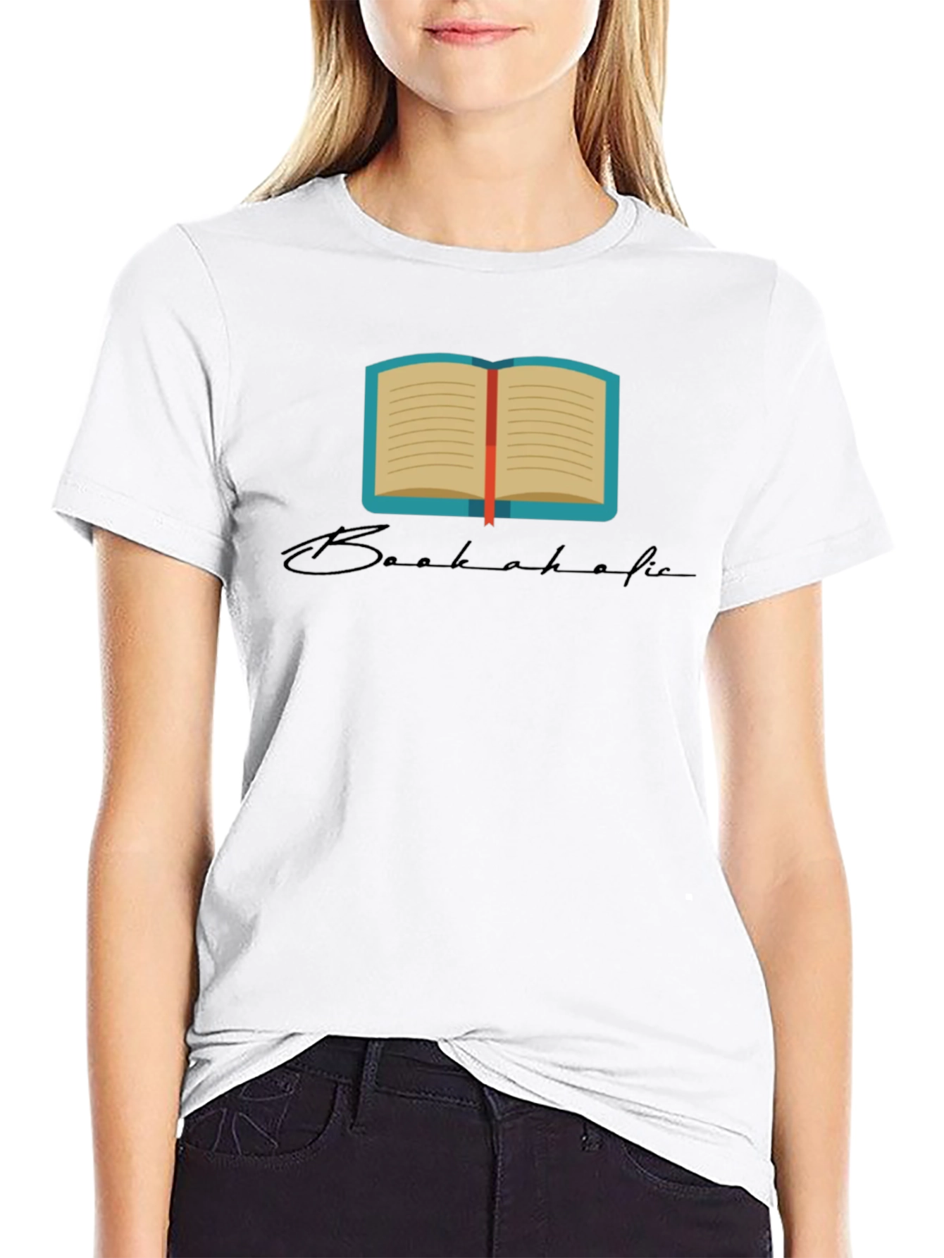 Bookaholic Black T-Shirt - Read On!