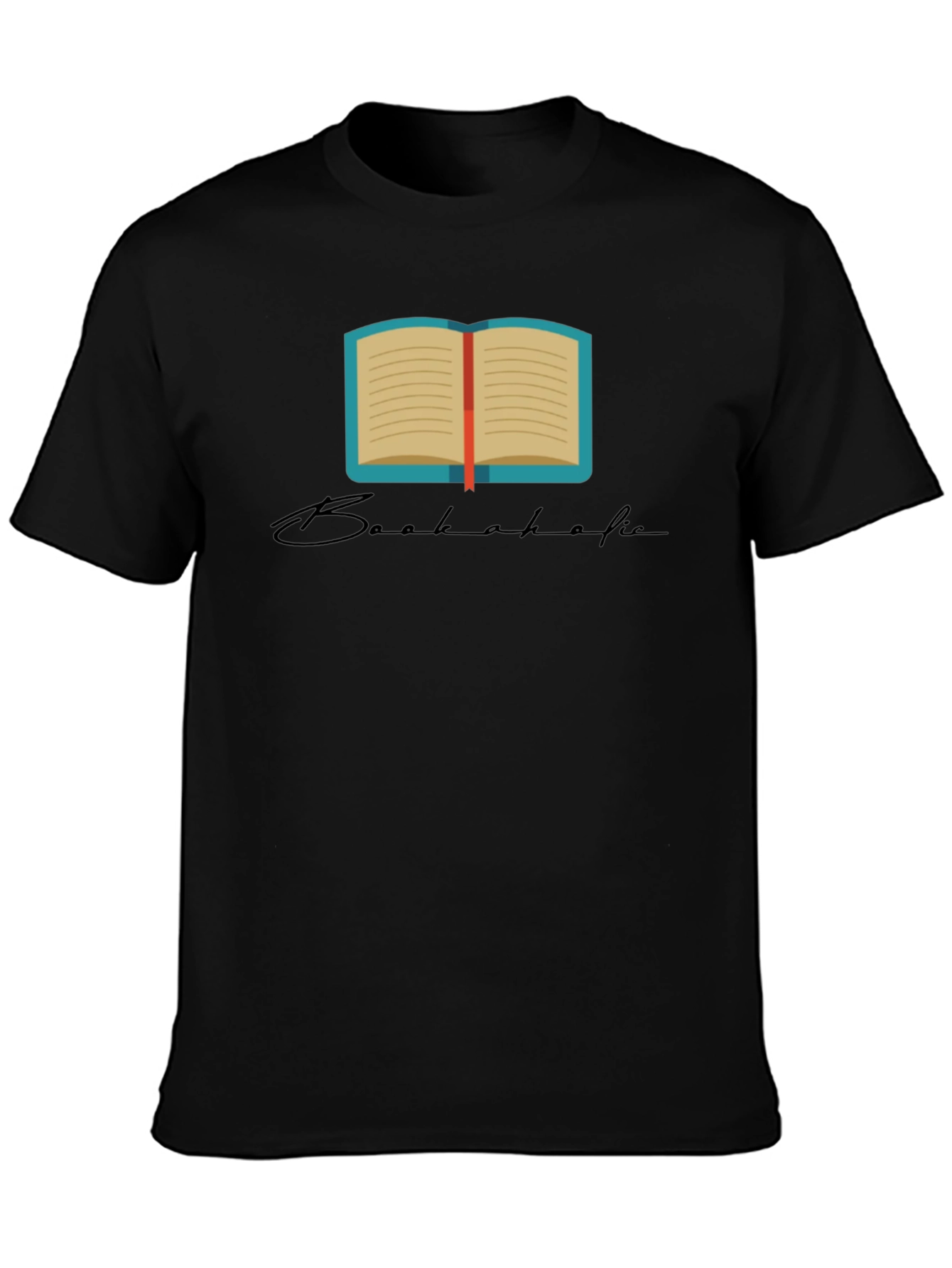 Bookaholic Black T-Shirt - Read On!