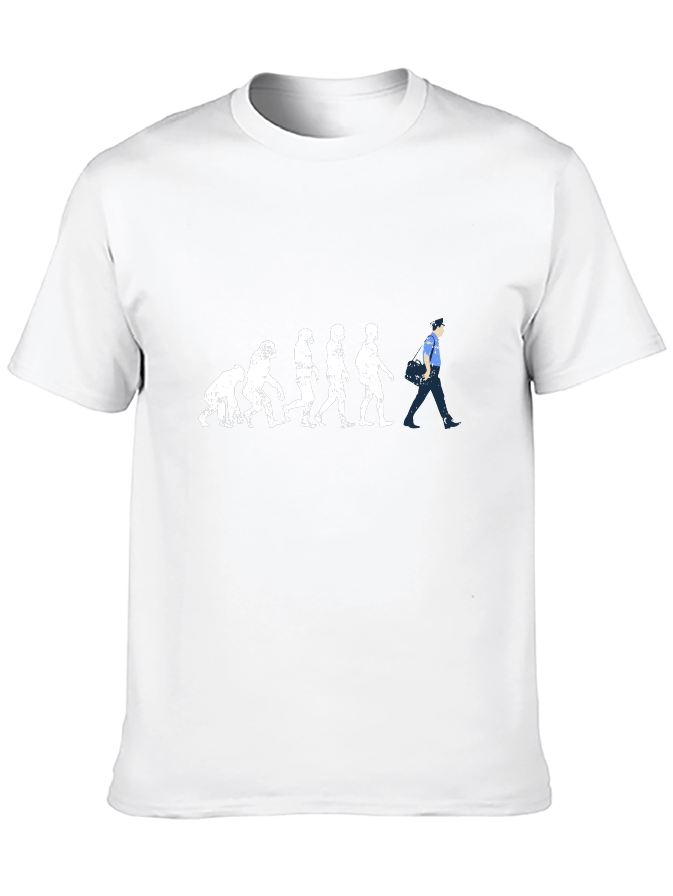 Evolution of Man Graphic Tee - Black Cotton