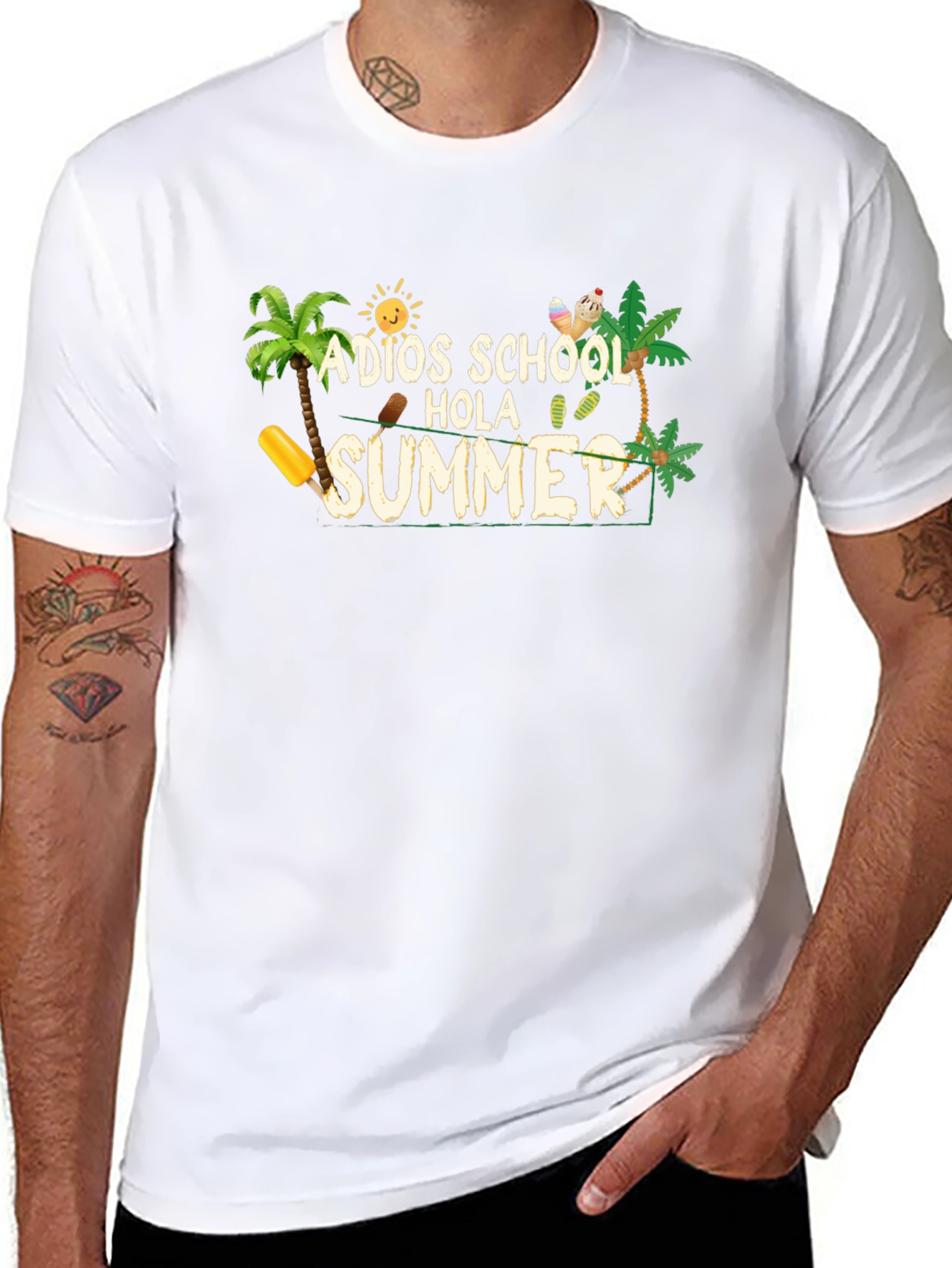Adios School Hola Summer Graphic Tee