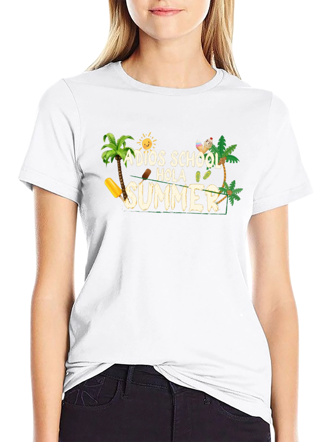 Adios School Hola Summer Graphic Tee