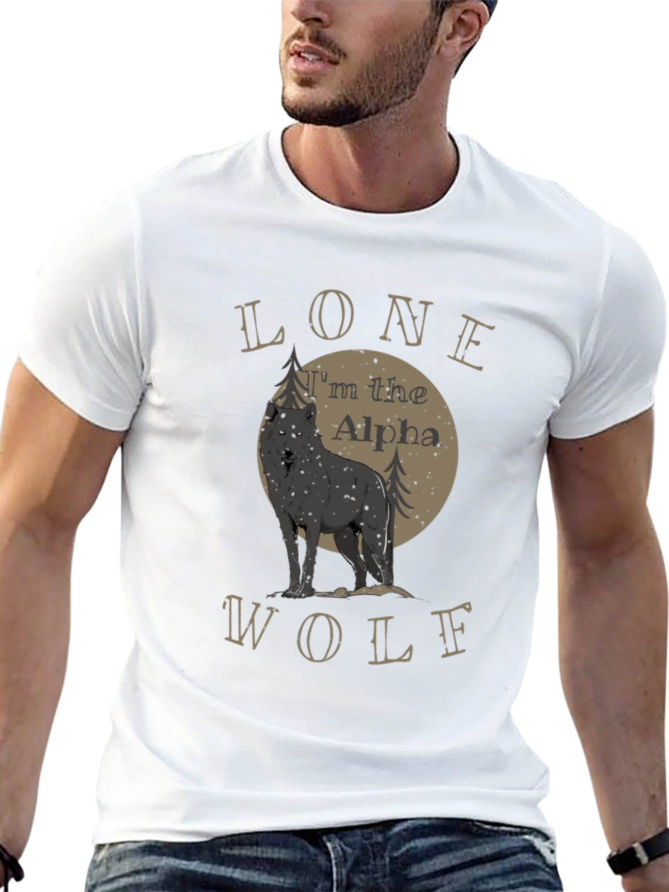 Lone Wolf Alpha T-Shirt - Bold Graphic Tee