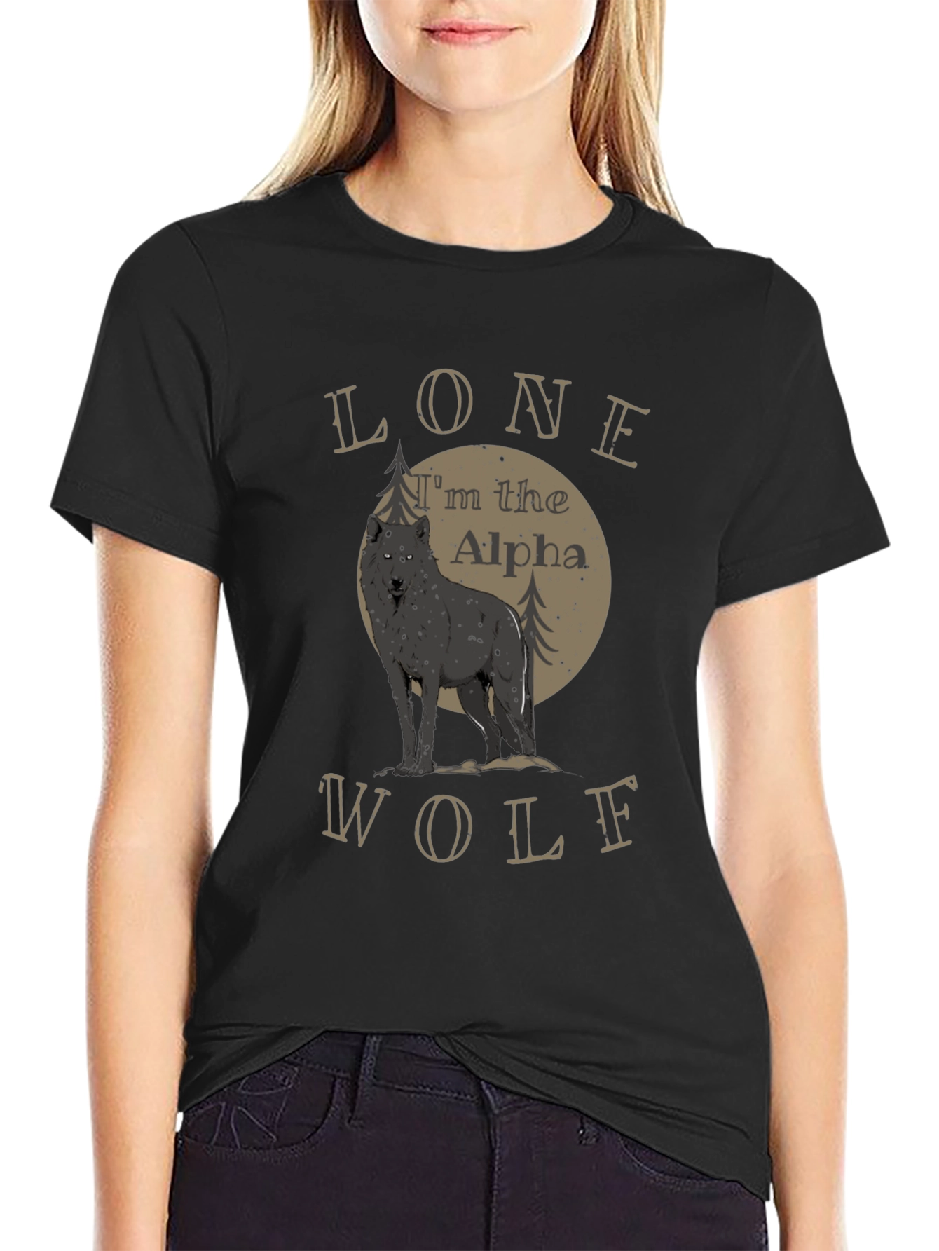 Lone Wolf Alpha T-Shirt - Bold Graphic Tee