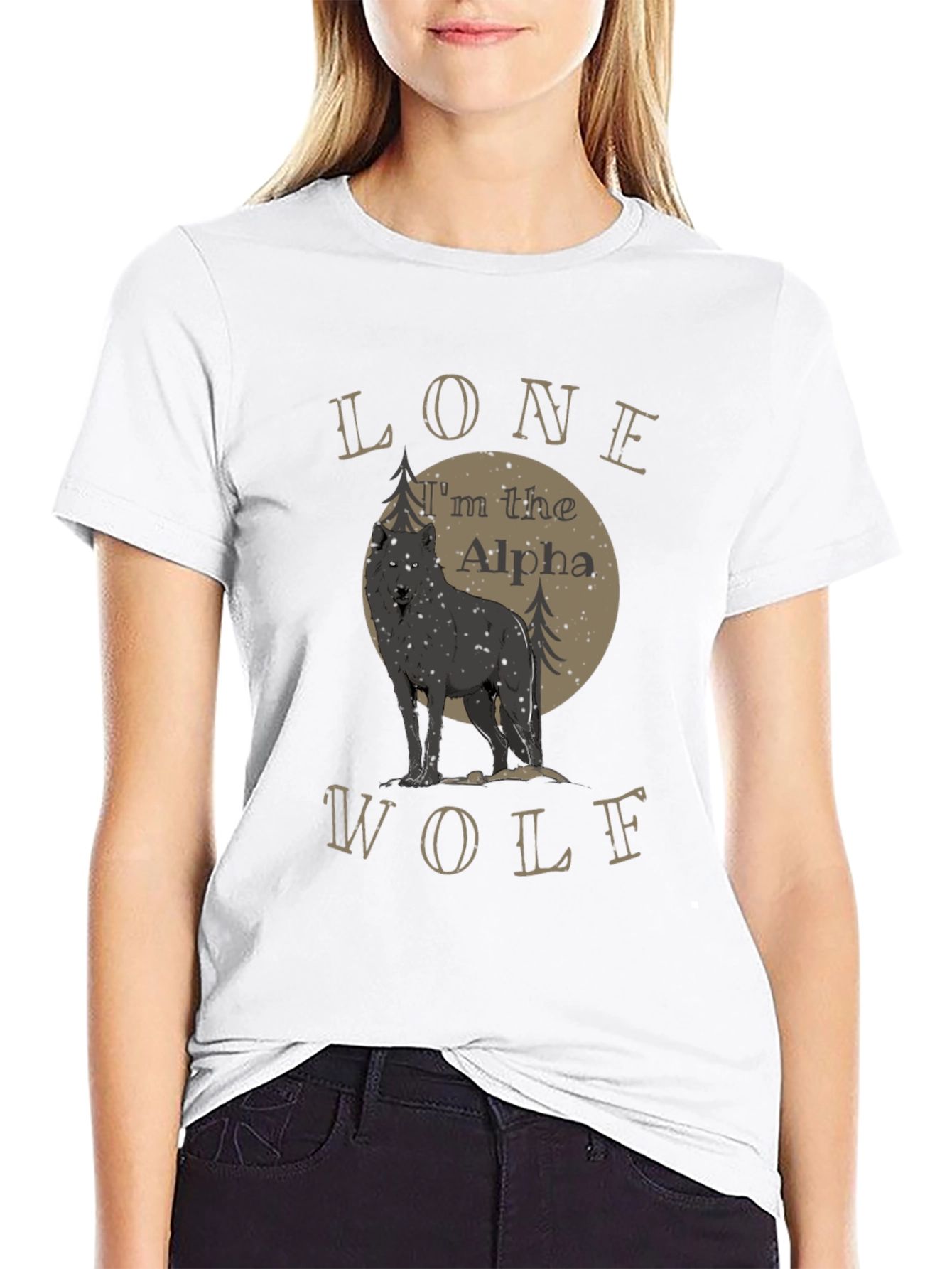 Lone Wolf Alpha T-Shirt - Bold Graphic Tee