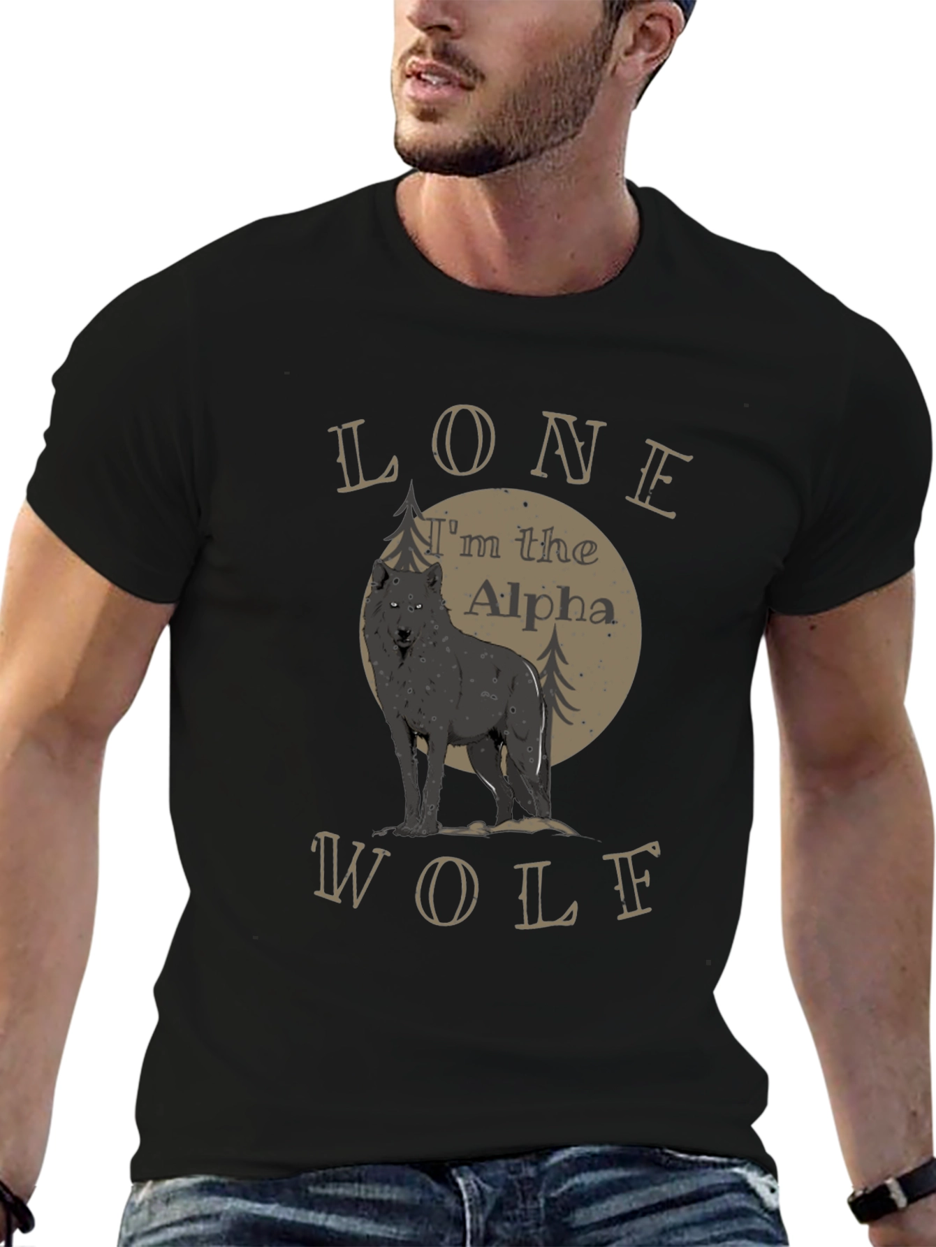 Lone Wolf Alpha T-Shirt - Bold Graphic Tee