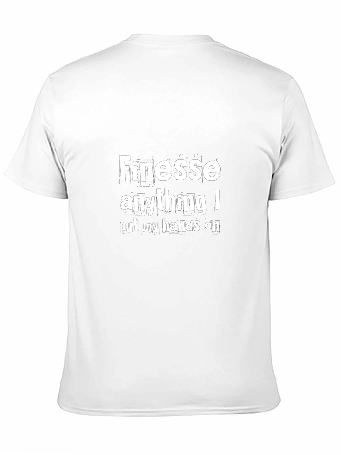 Finesse Graphic Tee - Black Casual T-Shirt