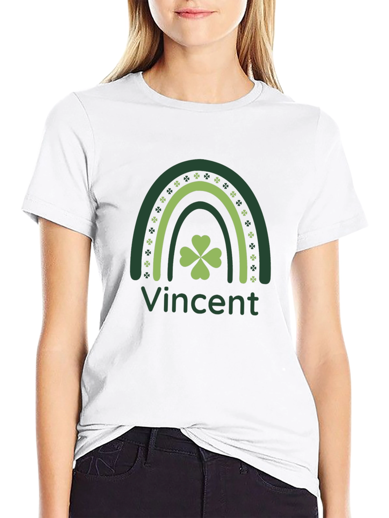 St. Patricks Day Vincent Rainbow T-Shirt
