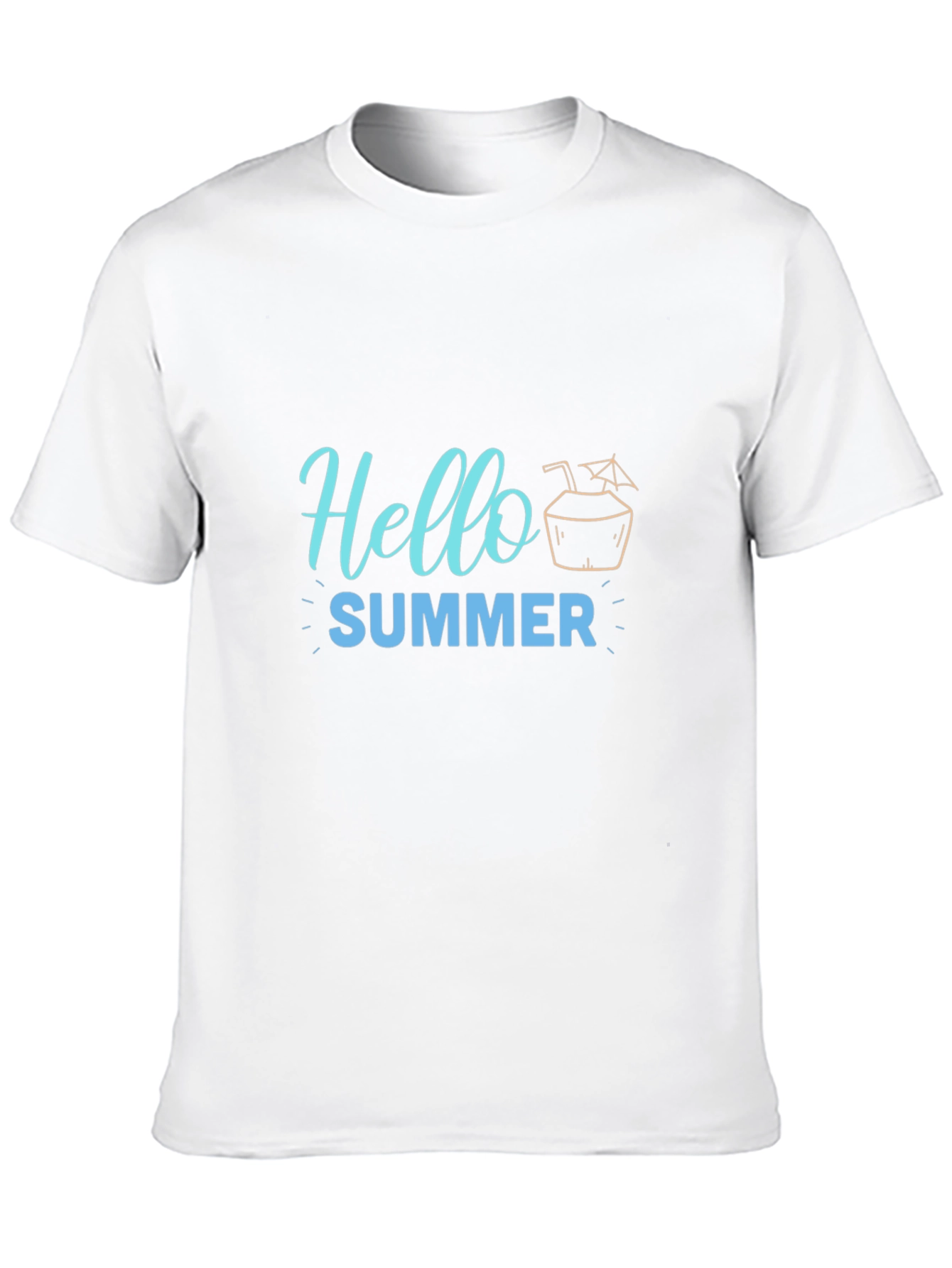 Hello Summer Black Graphic Tee